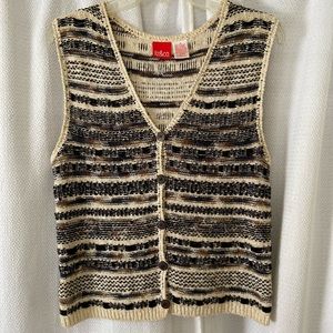 Vintage Fall Sweater Vest Sz Med